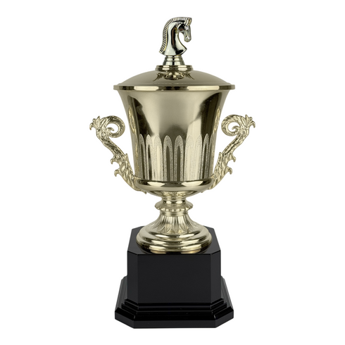 Trofeo de Copa con Figura Serie J de Ajedrez