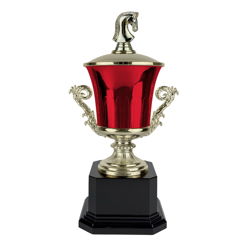 Trofeo de Copa con Figura Serie J de Ajedrez