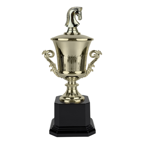 Trofeo de Copa con Figura Serie J de Ajedrez