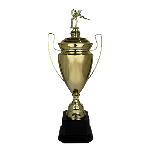 Trofeo de Copa de Metal con Figura Serie M1 de Billar