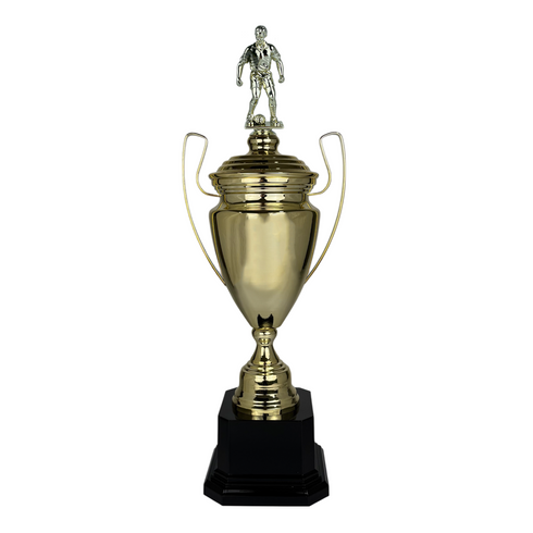 Trofeo de Copa de Metal con Figura Serie M1 de Futbol