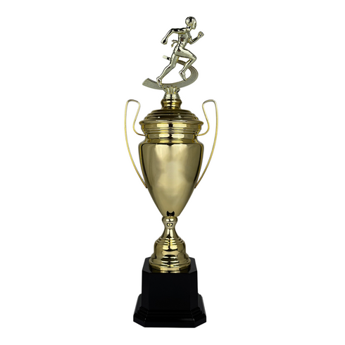 Trofeo de Copa de Metal con Figura Serie M1 de Atletismo