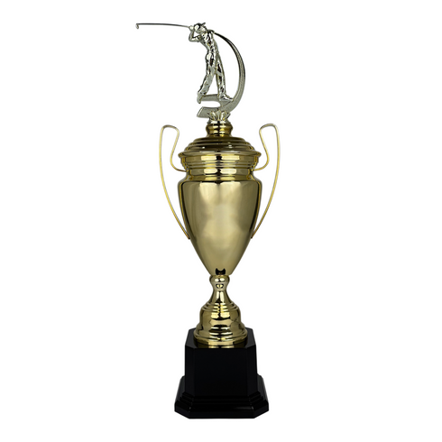 Trofeo de Copa de Metal con Figura Serie M1 de Golf