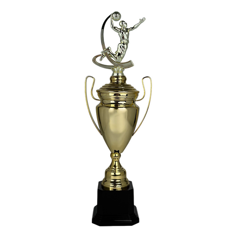 Trofeo de Copa de Metal con Figura Serie M1 de Baloncesto