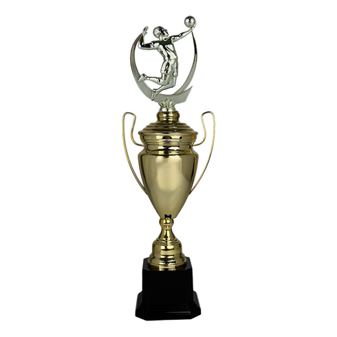 Trofeo de Copa de Metal con Figura Serie M1 de Voleibol