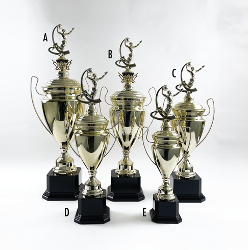 Trofeo de Copa de Metal con Figura Serie M1 de Baloncesto