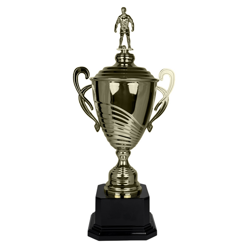 Trofeo de Copa de Metal con Figura Serie M2 de Futbol