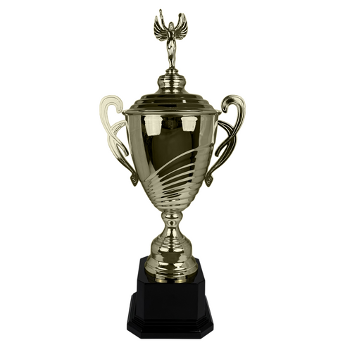 Trofeo de Copa de Metal con Figura Serie M2 de Victoria