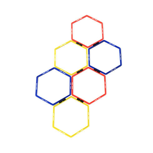 Anillos de Entrenamiento Hexagonales de Velocidad y Agilidad TR245