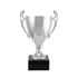 Copa Italiana de Metal Plateada con Base de Mármol DA02