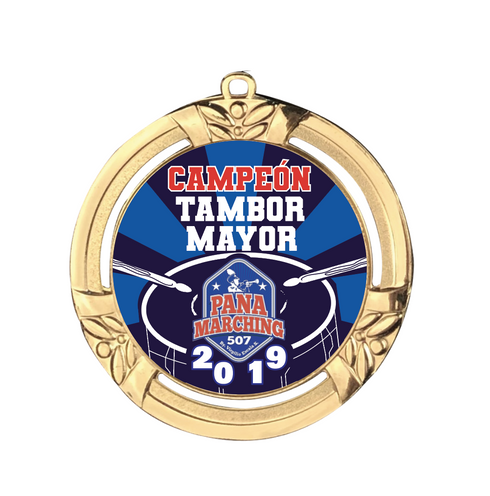 Medalla de Metal Personalizada de 2.5" con Cinta