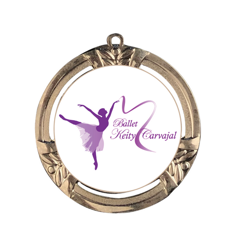 Medalla de Metal Personalizada de 2.5" con Cinta