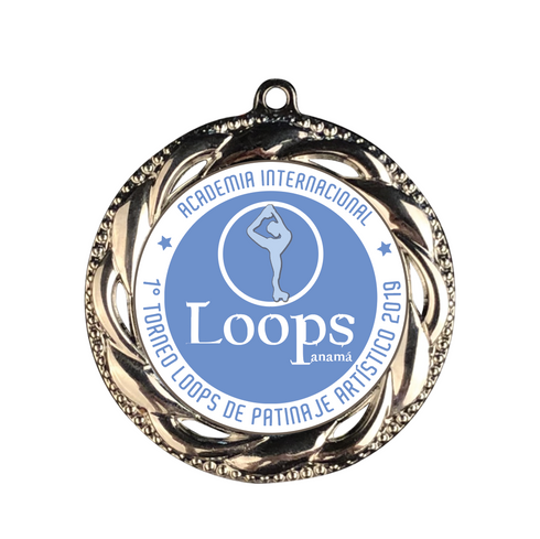 Medalla de Metal Personalizada de 2.5" con Cinta
