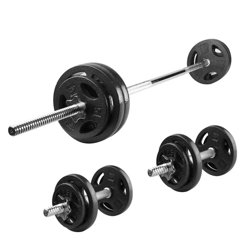 Set de Pesas de Hierro con Mancuernas