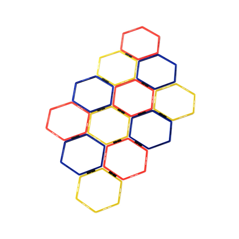 Anillos de Entrenamiento Hexagonales de Velocidad y Agilidad TR245