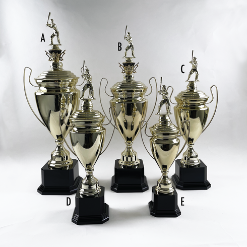 Trofeo de Copa de Metal con Figura Serie M1