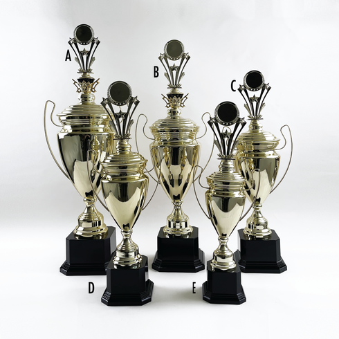 Trofeo de Copa de Metal con Figura Serie M1