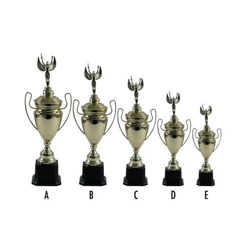 Trofeo de Copa de Metal con Figura Serie M1
